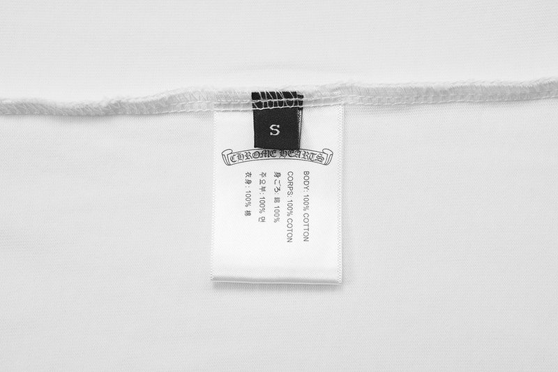 크롬하츠 자수 말발굽 로고 반팔 티셔츠 001-192181