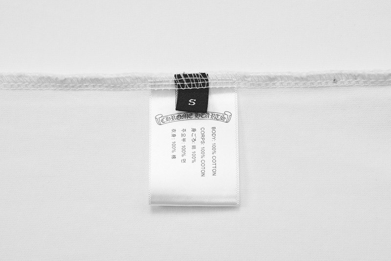 크롬하츠 중량감 워싱 자수 반팔 티셔츠 001-192182