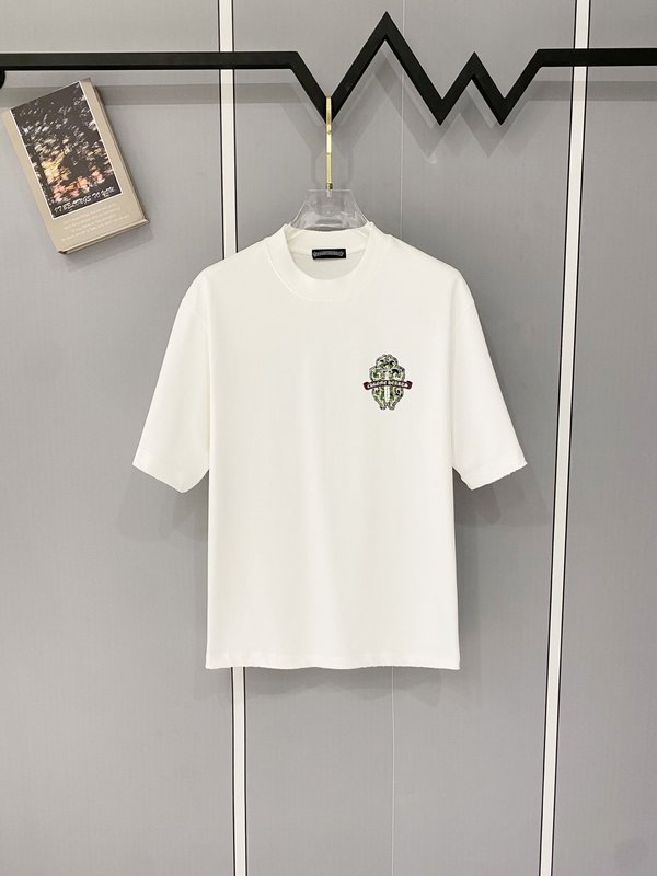 크롬하츠 중량감 순면 빈티지 가공 반팔 티셔츠 001-192192