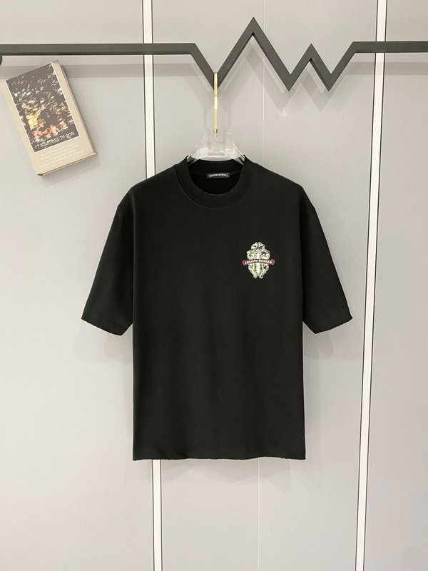 크롬하츠 중량감 순면 빈티지 가공 반팔 티셔츠 001-192193