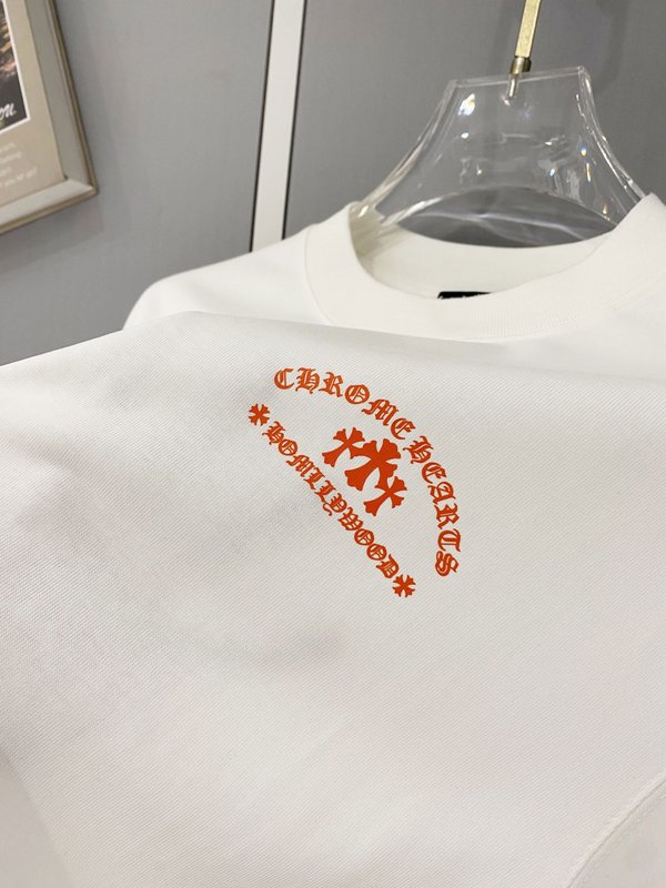 크롬하츠 중량감 순면 빈티지 가공 반팔 티셔츠 001-192194