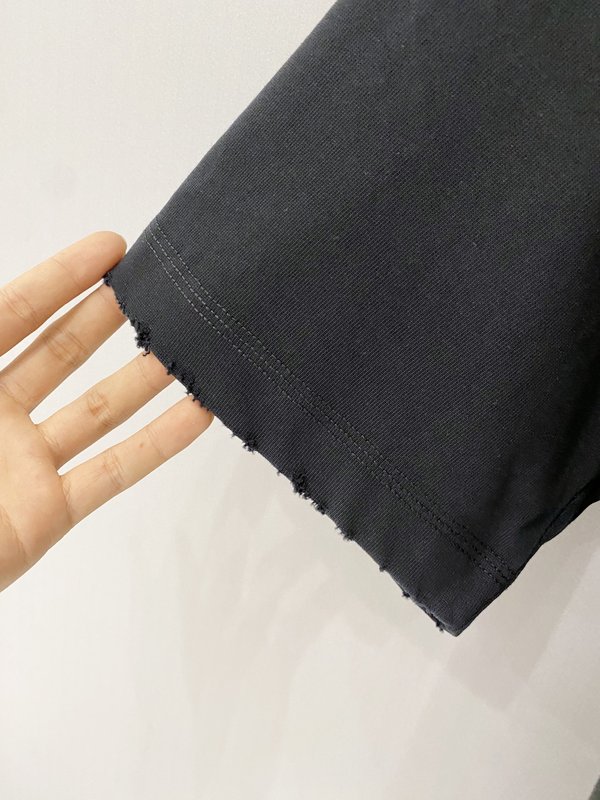 크롬하츠 2026 봄 신작 고중량 순면 반팔 티셔츠 001-192195