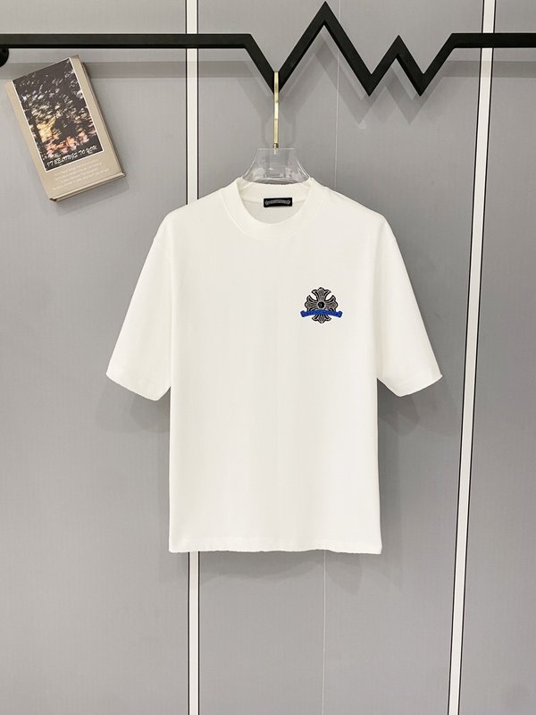 크롬하츠 중량감 순면 빈티지 프린트 반팔 티셔츠 001-192196