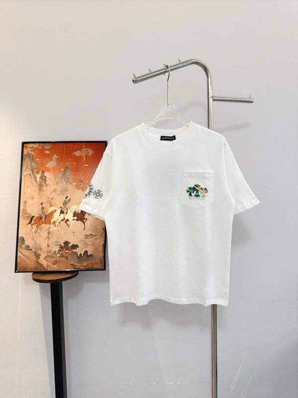 크롬하츠 카모 말발굽 포켓 반팔 티셔츠 001-192224