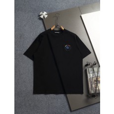 크롬하츠 호스슈 패치 자수 산세 반팔 티셔츠 001-192229