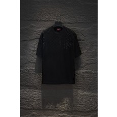 Gucci 라인스톤 오버사이즈 반팔 티셔츠 001-192231
