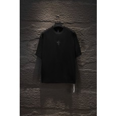 크롬하츠 라인스톤 손상 오버사이즈 반팔 티셔츠 001-192234