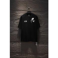 크롬하츠 고급 워싱 자수 반팔 티셔츠 001-192238