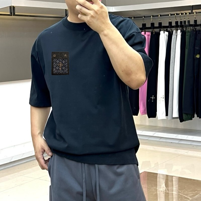 크롬하츠 2026春夏 뉴 클래식 자수 반팔 티셔츠 001-192263