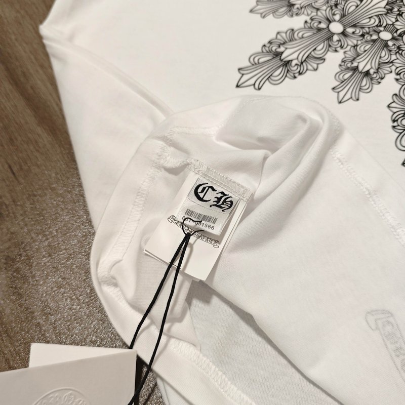크롬하츠 빈티지 크로스 다크 패턴 긴팔 티셔츠 001-192267