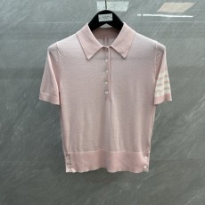 톰브라운 메리노 울 반팔 폴로 셔츠 001-192275