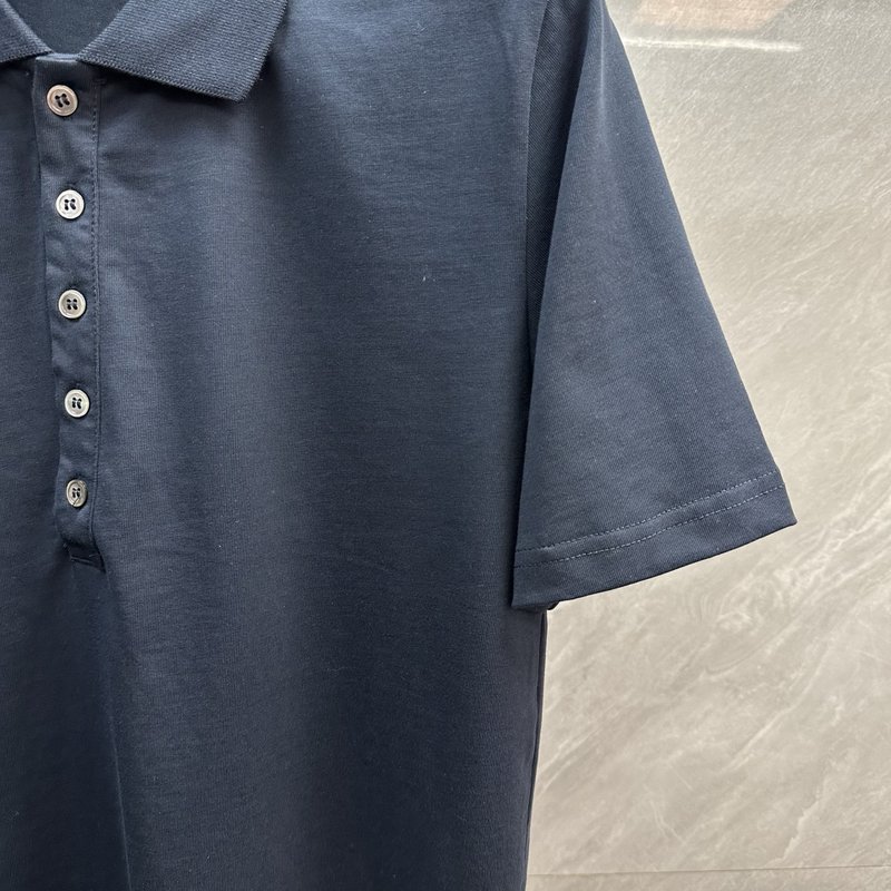 톰브라운 백 스트라이프 칼라 반팔 티셔츠 001-192286