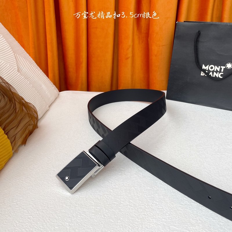 몽블랑 남성용 수입 소가죽 벨트 3.5cm 001-192316