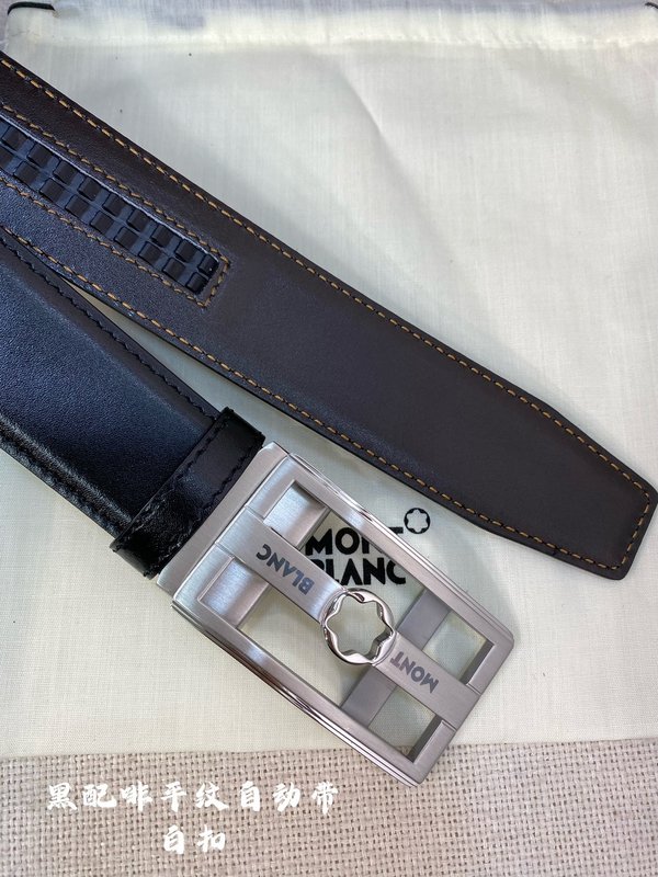 몽블랑 남성용 오토매틱 벨트 34MM 스틸 버클 001-192326