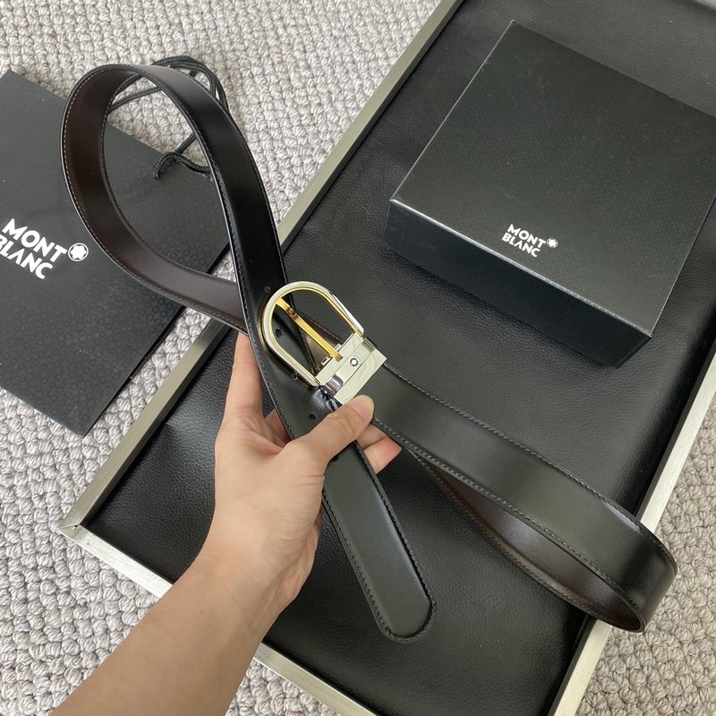 몬블랑 간시오 하드웨어 조절 벨트 3.5cm 001-192342