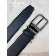 몽블랑 소 가죽 핀 버클 비즈니스 캐주얼 벨트 001-192360
