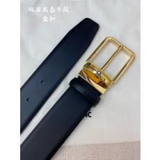 몽블랑 첫층 소 가죽 핀 버클 비즈니스 캐주얼 벨트 001-192361