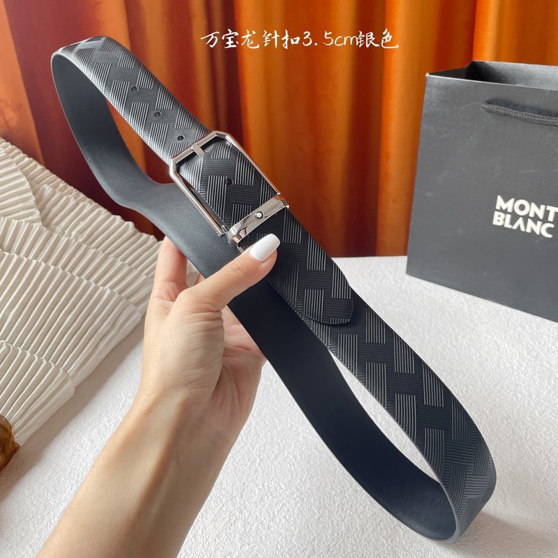 몬블랑 남성 수입 송아지 가죽 벨트 001-192368