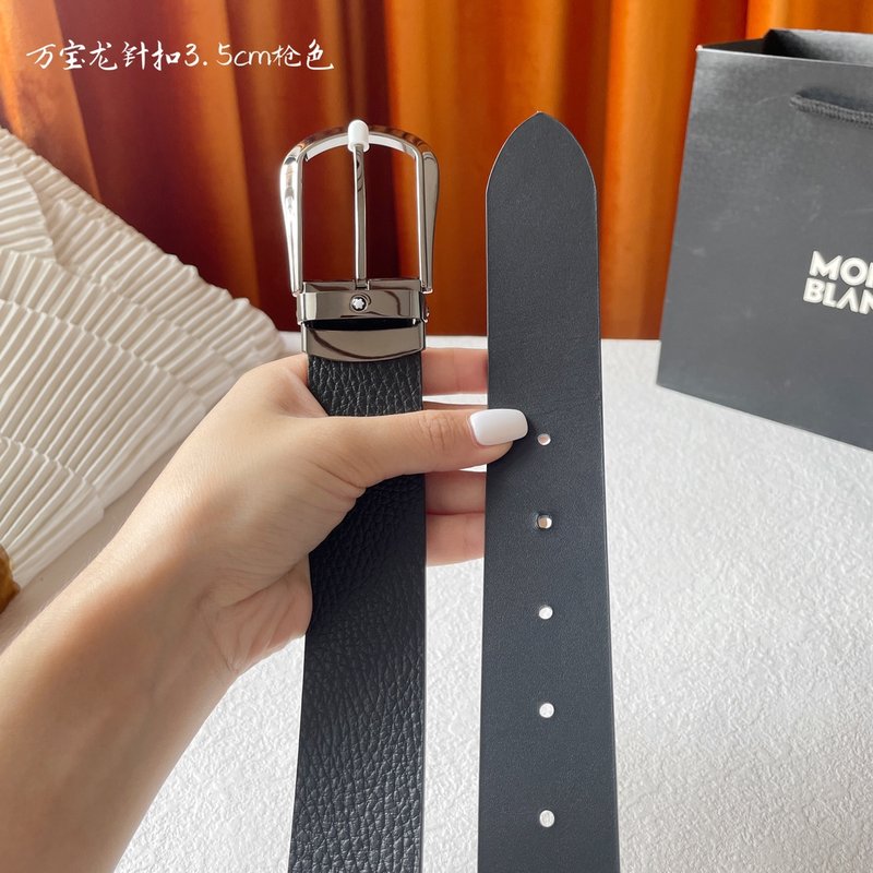 몬블랑 남성용 수입 소가죽 벨트 001-192369