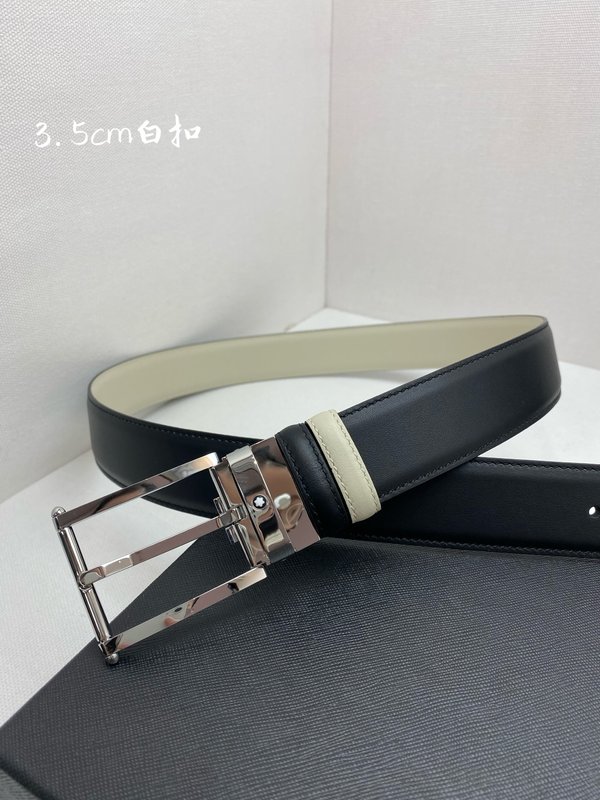 몽블랑 비즈니스 캐주얼 탑 레이어 소가죽 벨트 001-192371