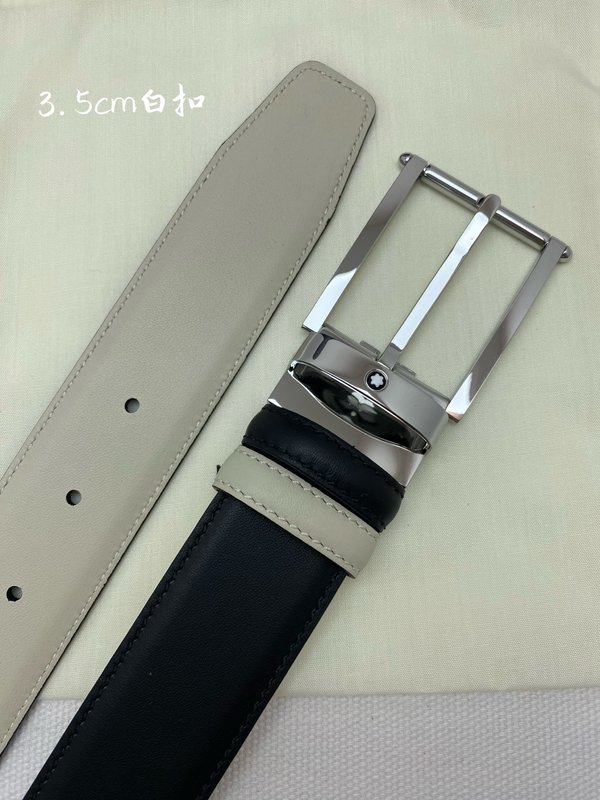 몽블랑 비즈니스 캐주얼 탑 레이어 소가죽 벨트 001-192371