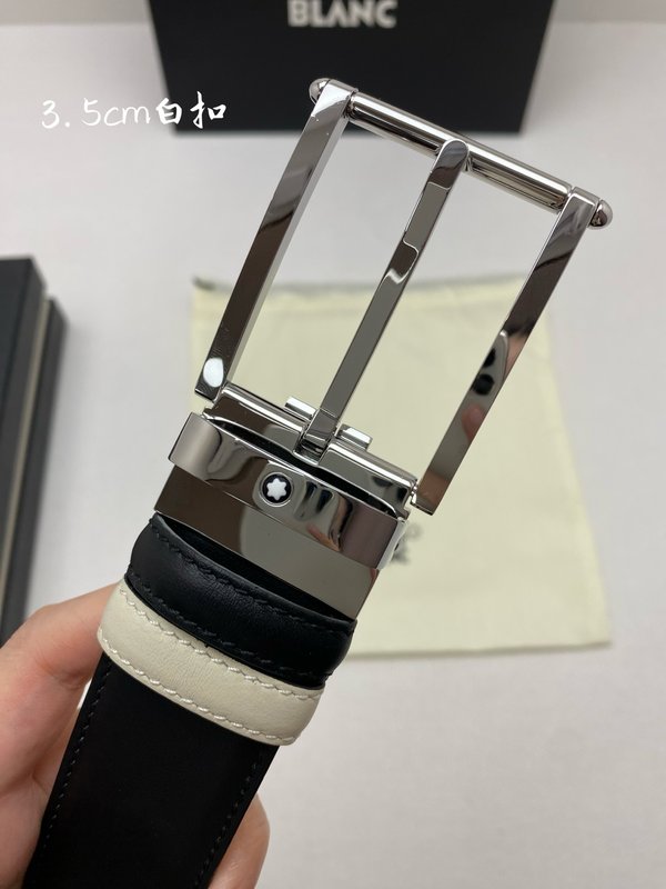 몽블랑 비즈니스 캐주얼 탑 레이어 소가죽 벨트 001-192371