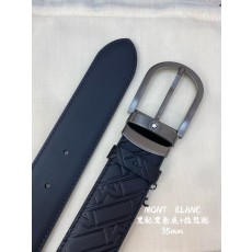 몽블랑 압화 가죽 비즈니스 캐주얼 벨트 001-192374