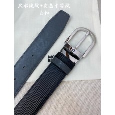 몽블랑 소 가죽 핀 버클 비즈니스 캐주얼 벨트 001-192378
