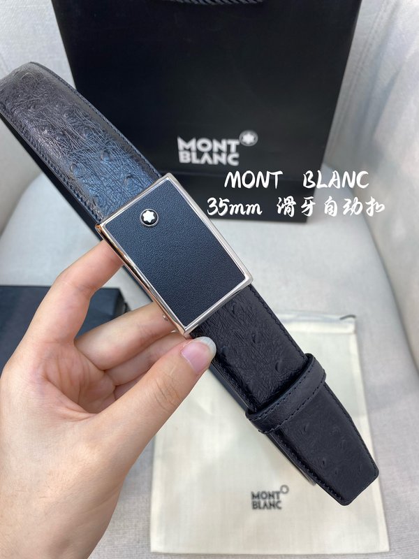 몽블랑 남성 자동 벨트 34MM 폭 316 스틸 버클 001-192390