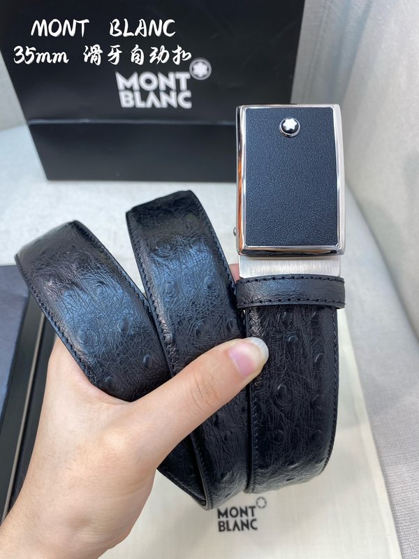 몽블랑 남성 자동 벨트 34MM 폭 316 스틸 버클 001-192390