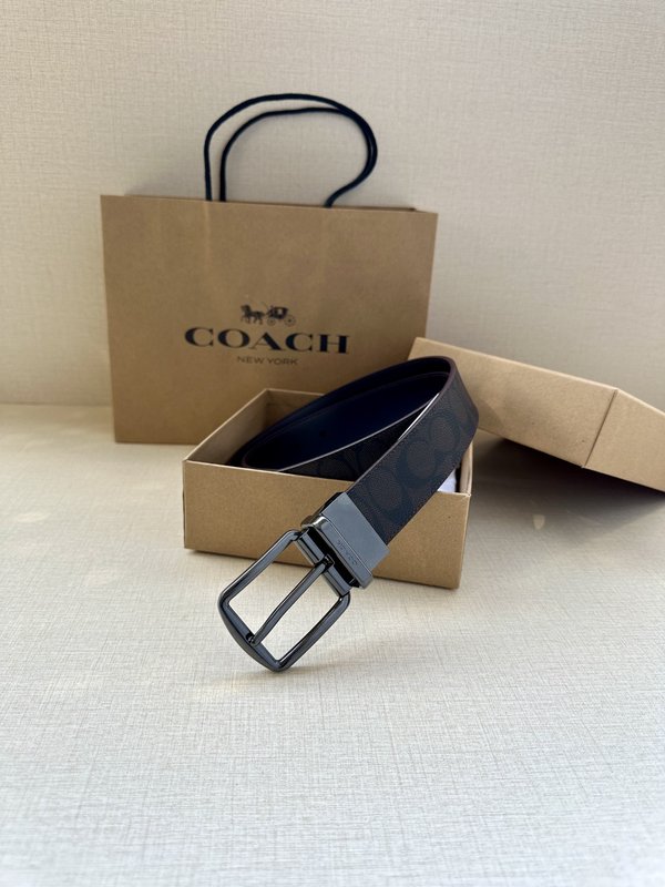 COACH 양면 스포츠 송아지 가죽 커스터마이즈 벨트 001-192408