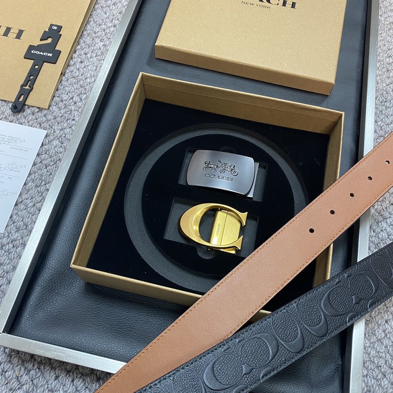 코치 패션 버클 핀 벨트 3.5cm 폭 001-192415