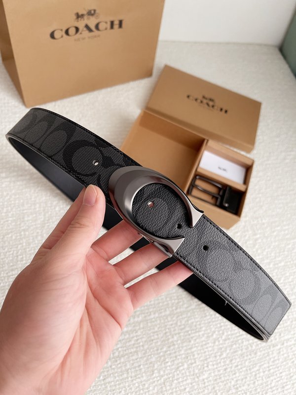 코치 3.7cm 더블 버클 벨트 001-192418