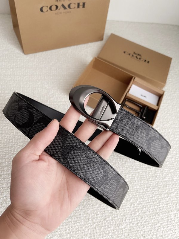 코치 3.7cm 더블 버클 벨트 001-192418