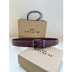코치 양면 스포츠 송아지 가죽 벨트 3.7cm 폭 001-192420