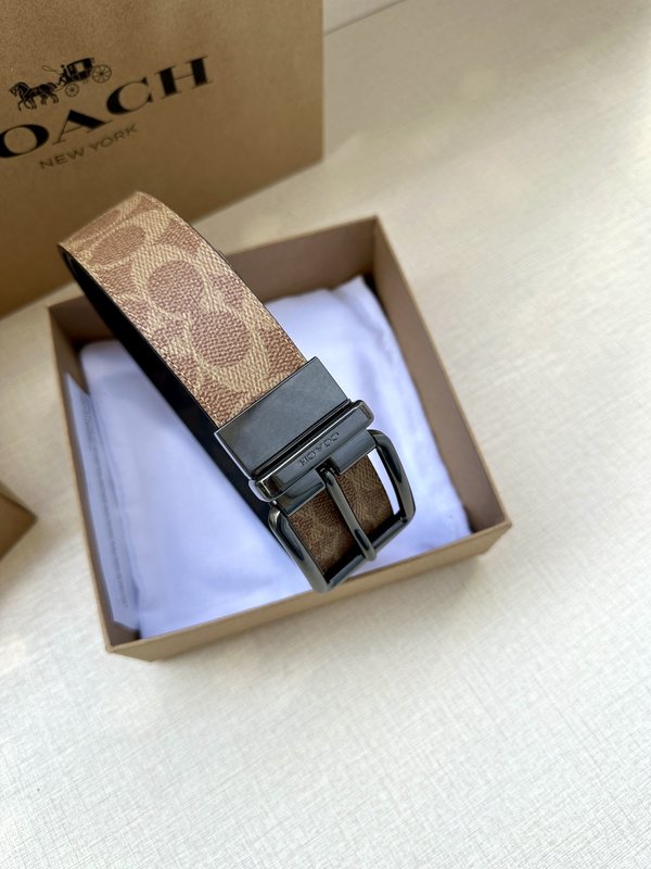 COACH 양면 스포츠 칼프스킨 벨트 3.7cm 001-192421