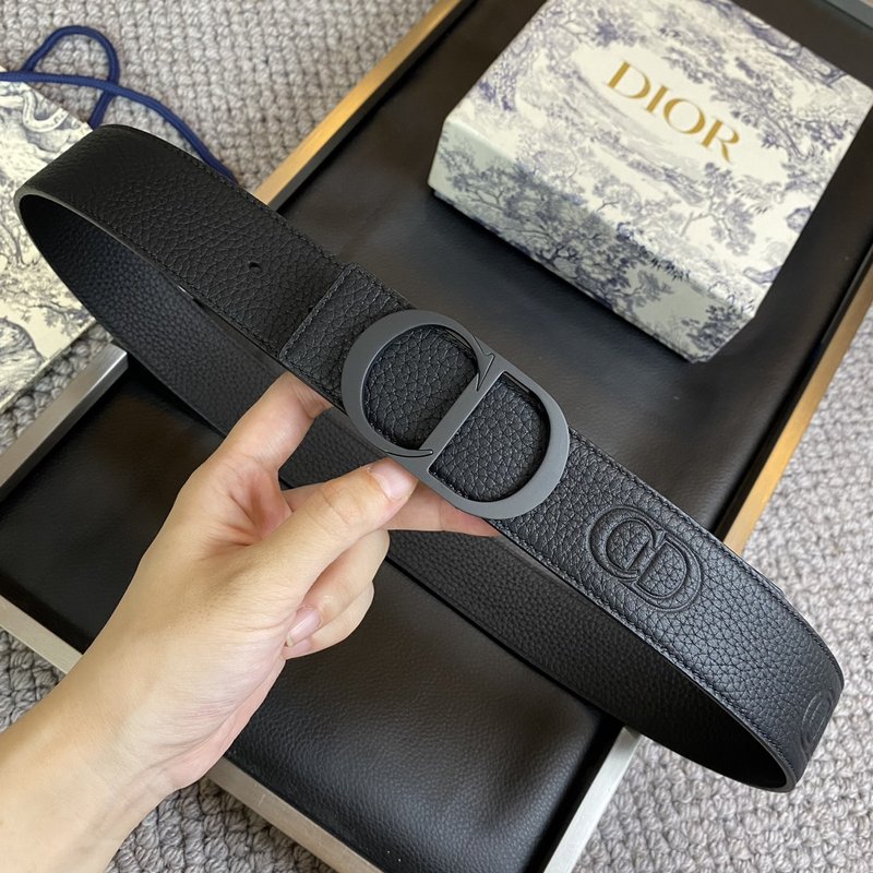 디올 DIOR 클래식 CD 버클 소 가죽 벨트 001-192428