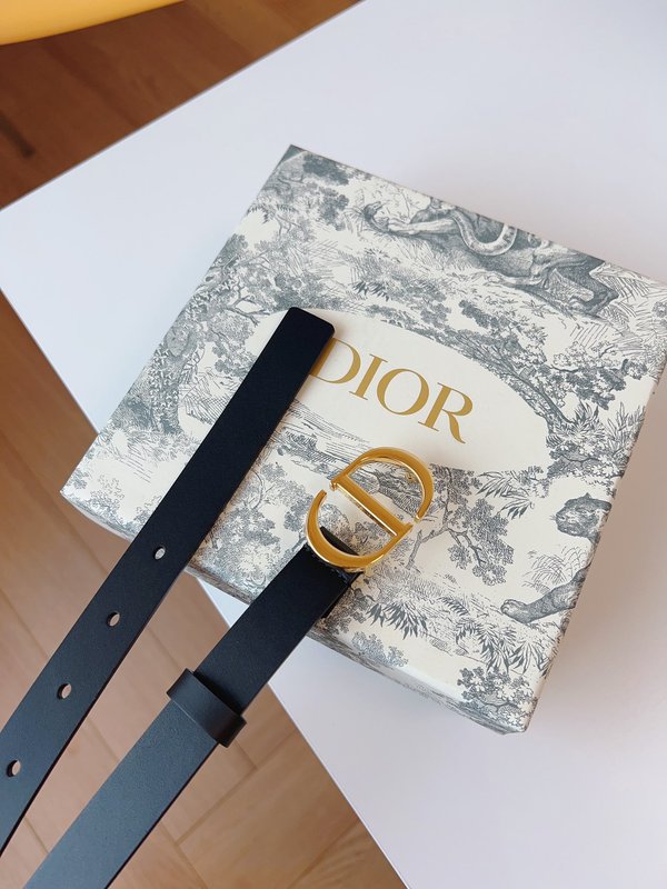 디올 DIOR 클래식 새들 벨트 블랙 골드 버클 001-192449