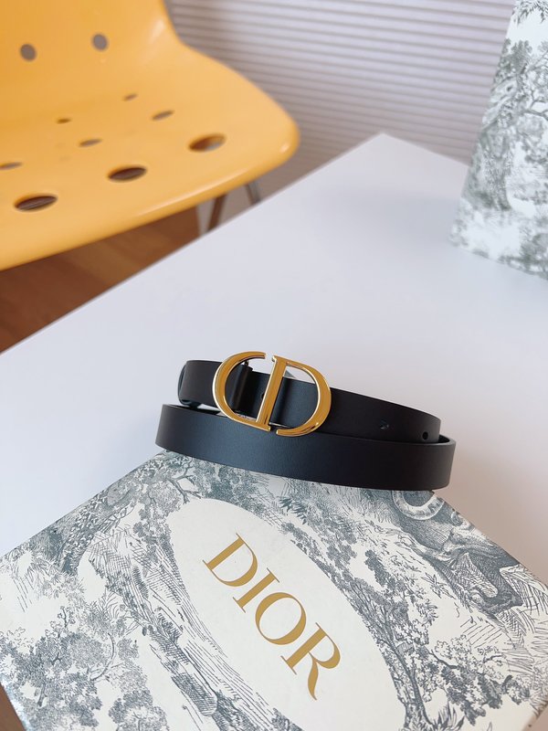디올 DIOR 클래식 새들 벨트 블랙 골드 버클 001-192449