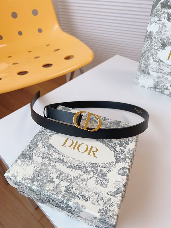 디올 DIOR 클래식 새들 벨트 블랙 골드 버클 001-192449