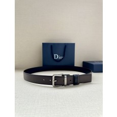 디올 Dior 블랙 양면 가죽 벨트 버클 001-192455