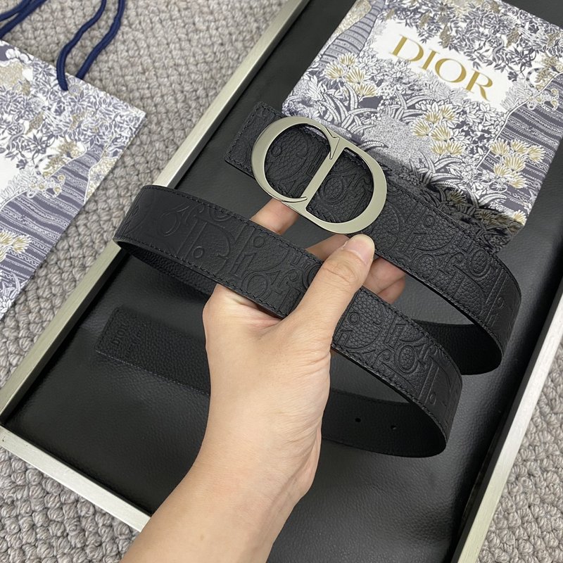 디올 DIOR 클래식 CD 버클 소 가죽 벨트 001-192467