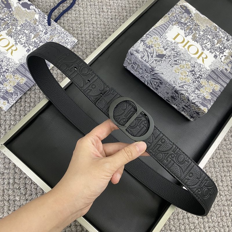 디올 DIOR 클래식 CD 버클 소 가죽 벨트 001-192468
