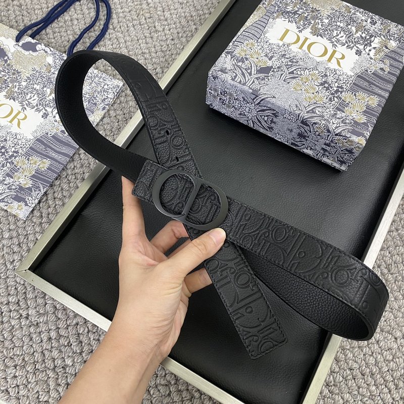 디올 DIOR 클래식 CD 버클 소 가죽 벨트 001-192468