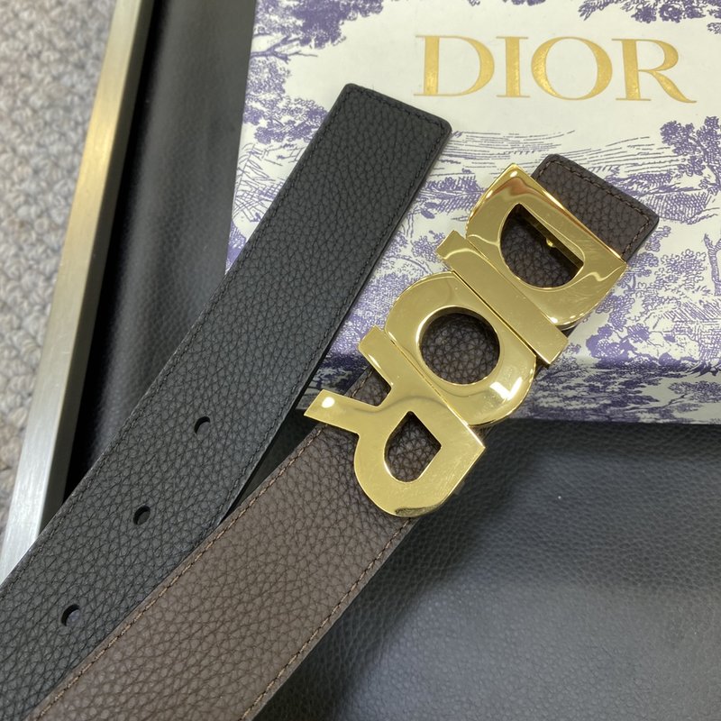 디올 DIOR 클래식 로고 버클 소가죽 벨트 001-192478