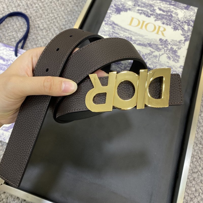 디올 DIOR 클래식 로고 버클 소가죽 벨트 001-192478