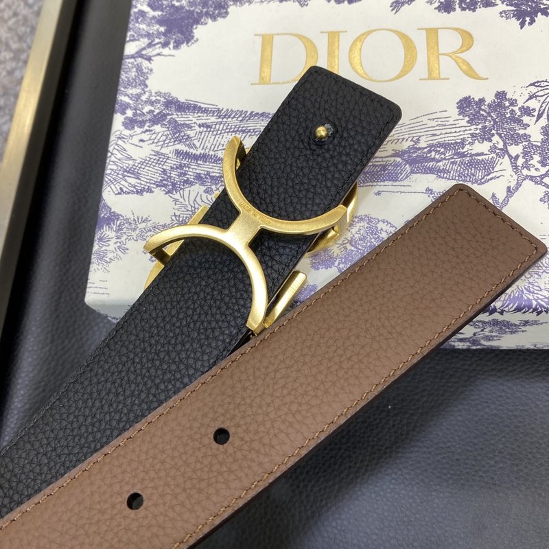 디올 DIOR 클래식 CD 버클 소 가죽 벨트 001-192479
