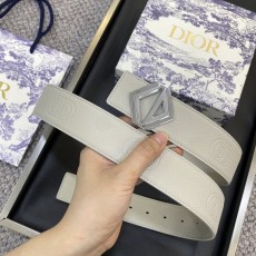 디올 DIOR 클래식 로고 캔버스 와이드 벨트 001-192483