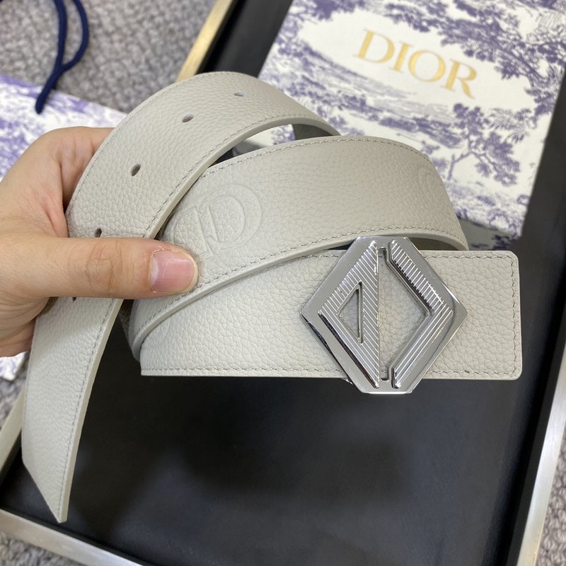 디올 DIOR 클래식 로고 캔버스 와이드 벨트 001-192483
