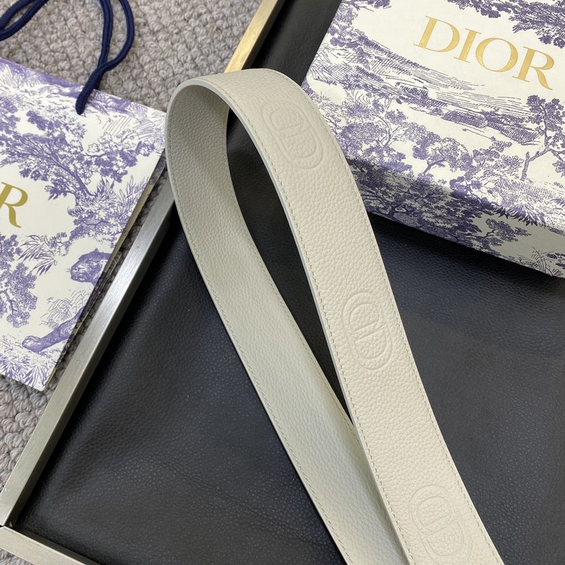 디올 DIOR 클래식 로고 캔버스 와이드 벨트 001-192483